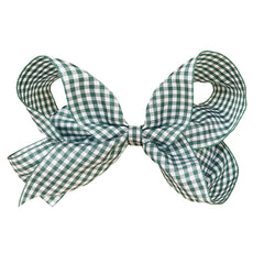 Large Spruce Gingham Hair Clip