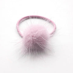 Icy Pink Pom Pom Elastic