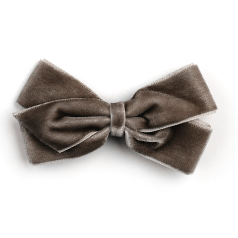 Medium Chocolate Chip Velvet Hair Clip