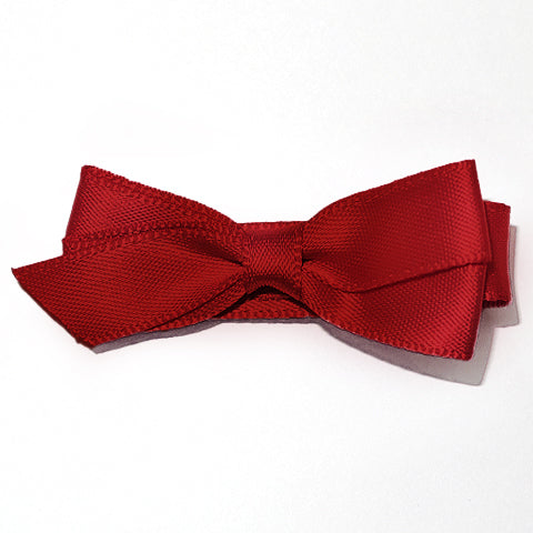 Small Scarlet Satin Hair Clip