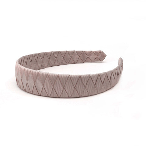 Large Antique Mauve Braided Alice Band