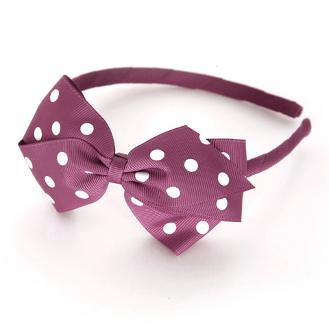 Large Victorian Rose Polka Dot Alice Band