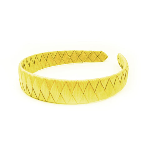 Large Lemon Braided Alice Band