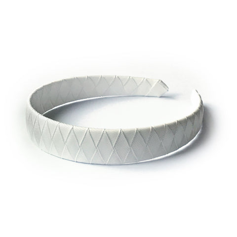 Large Off White Braided Alice Band