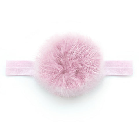 Baby Icy Pink Pom Pom Headband