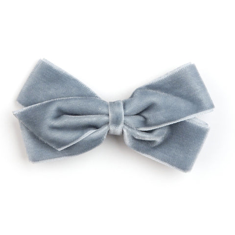 Medium Antique Blue Velvet Hair Clip