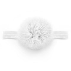 Baby Off White Pom Pom Headband