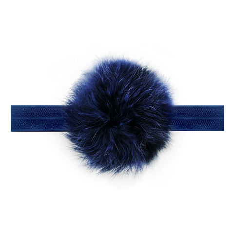 Baby Peacoat Pom Pom Headband