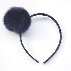 Large Peacoat Pom Pom Alice Band