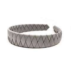 Large Silver Braided Alice Band