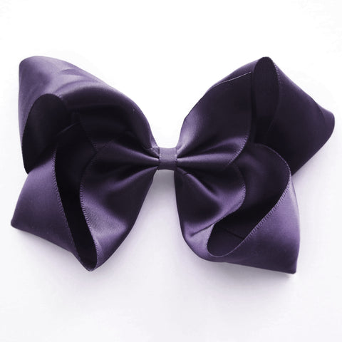Large Shadow Purple Satin Hair Clip