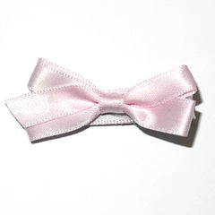 Small Icy Pink Satin Hair Clip